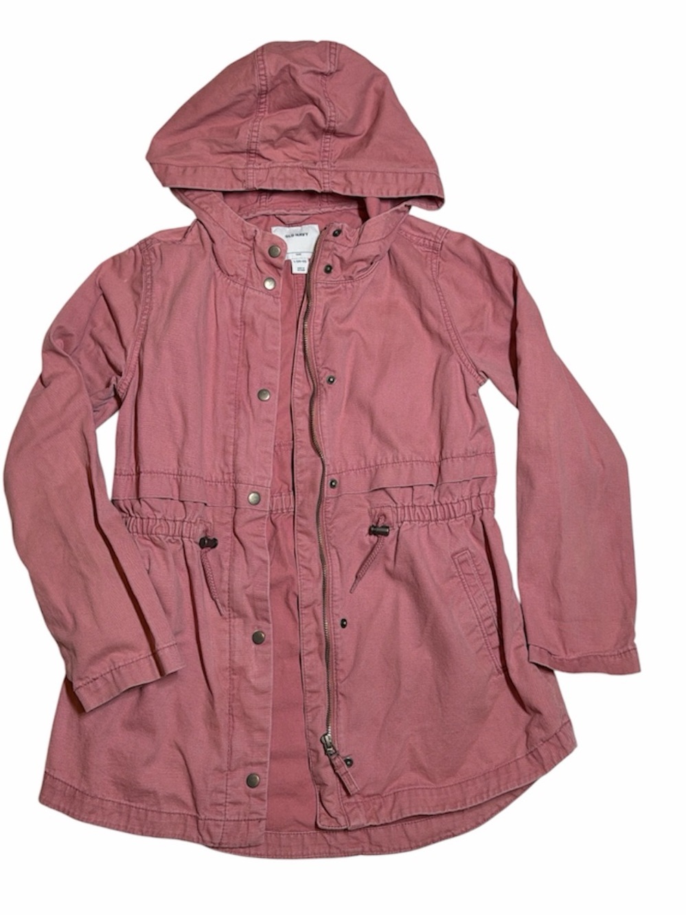 Old navy Hooded Utility anorak style Jacket in Dusty Rose 10/12